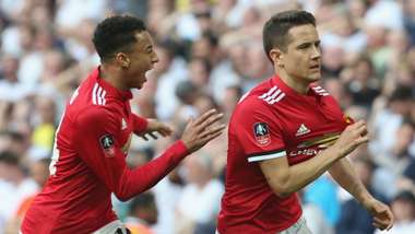 Jesse Lingard Ander Herrera manchester united tottenham