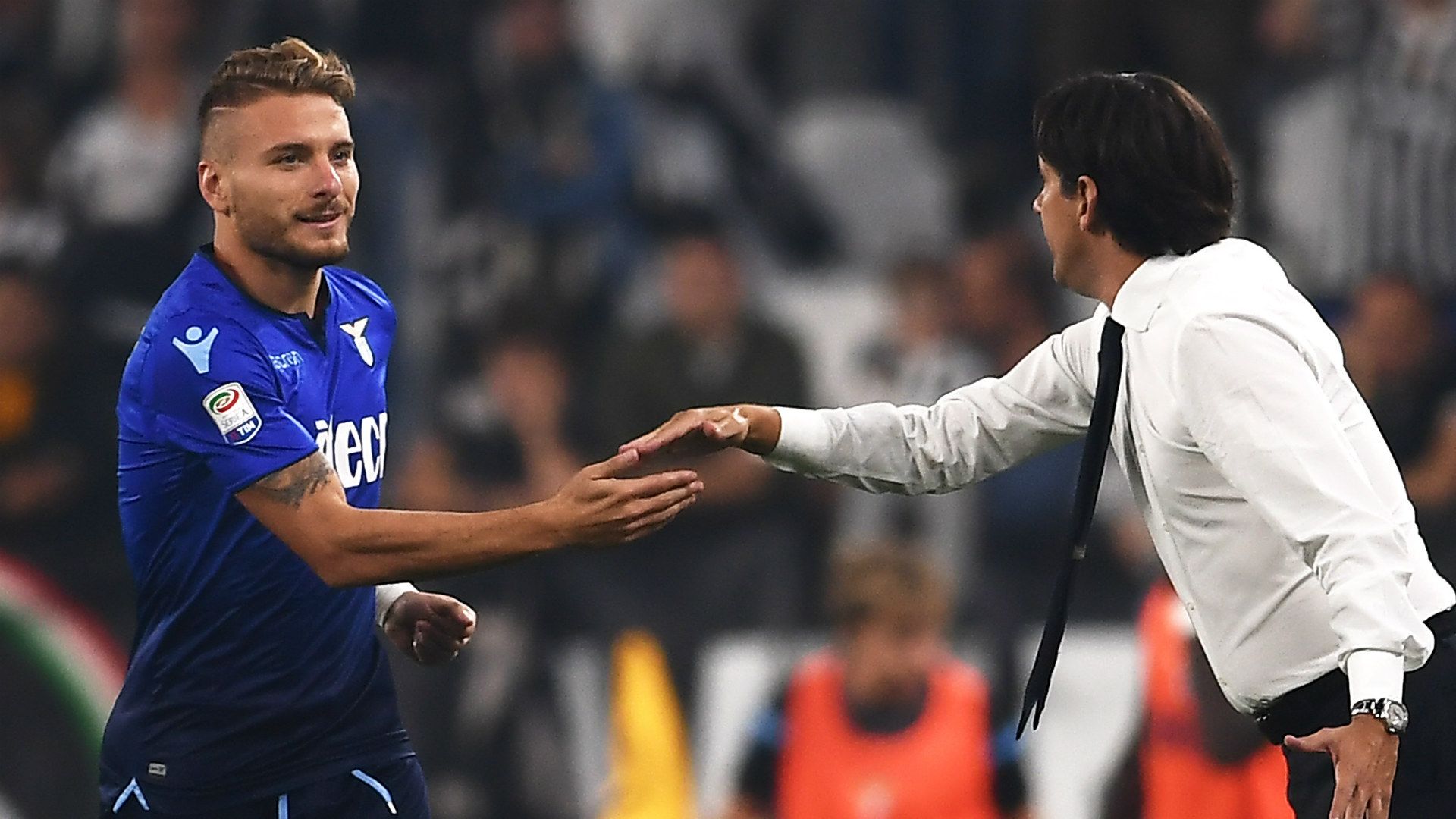 Ciro Immobile Simone Inzaghi Lazio 14102017