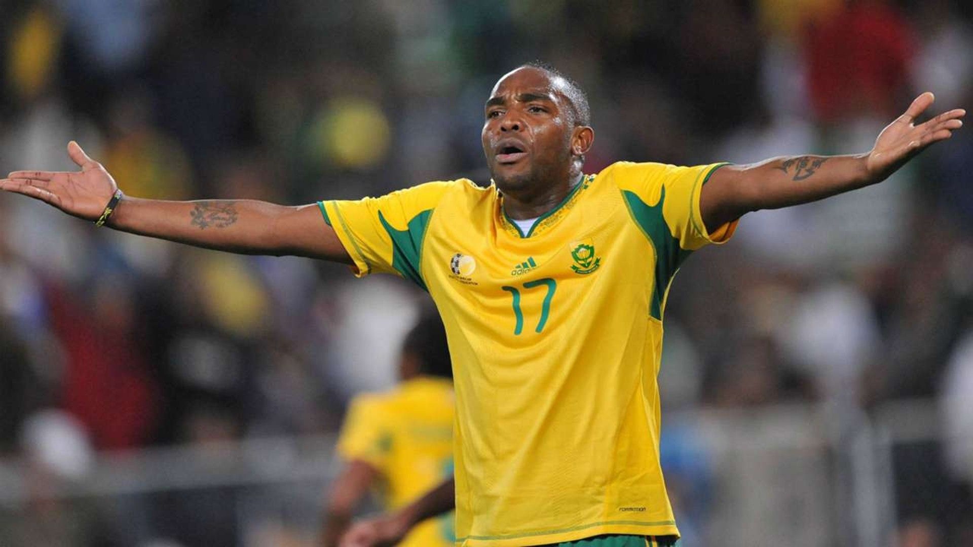 Benni McCarthy of South Africa.