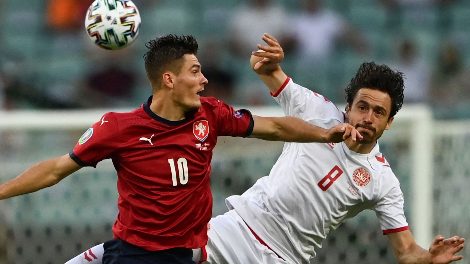 Thomas Delaney scores for Denmark vs Czech Republic, Euro 2020