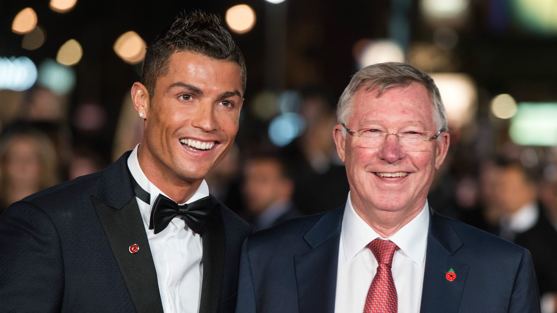 Cristiano Ronaldo Sir Alex Ferguson movie premiere