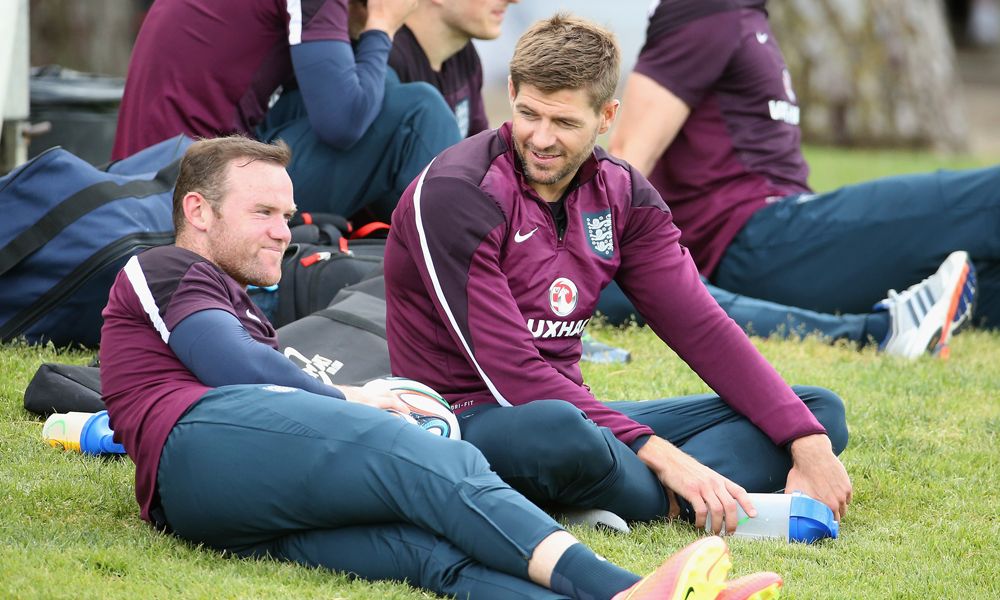 Wayne Rooney Steven Gerard  England
