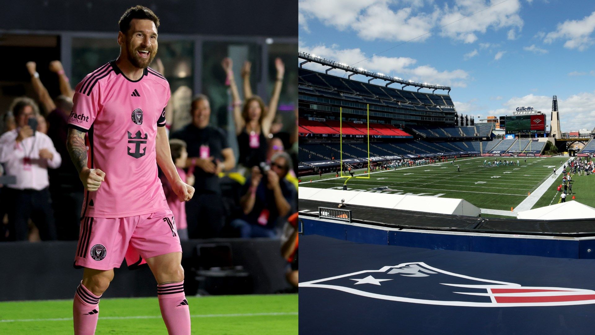 Messi Gillette Stadium split