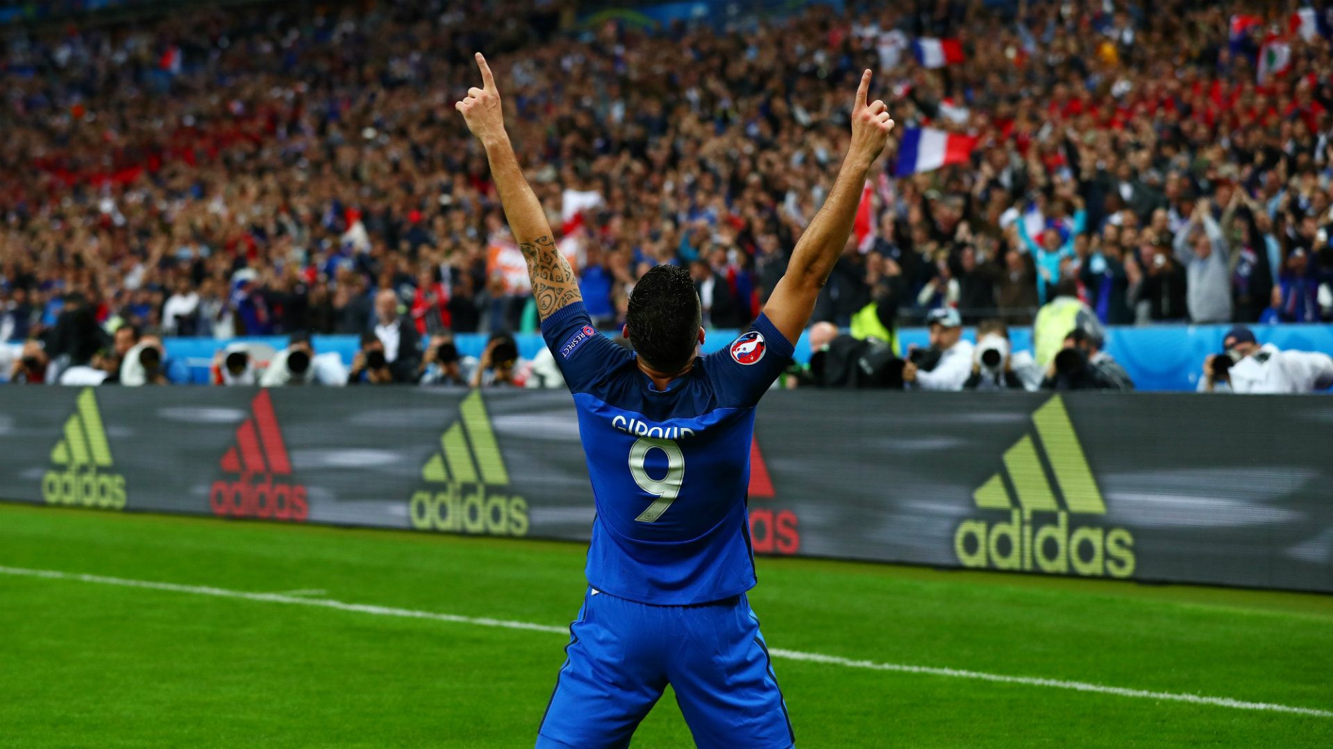 Olivier Giroud France Iceland UEFA Euro 2016 03072016