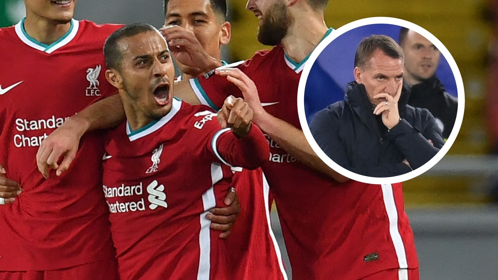 Thiago Alcantara Brendan Rodgers Liverpool Leicester City GFX