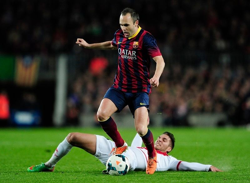 ANDRÉS INIESTA BARCELONA RAYO VALLECANO