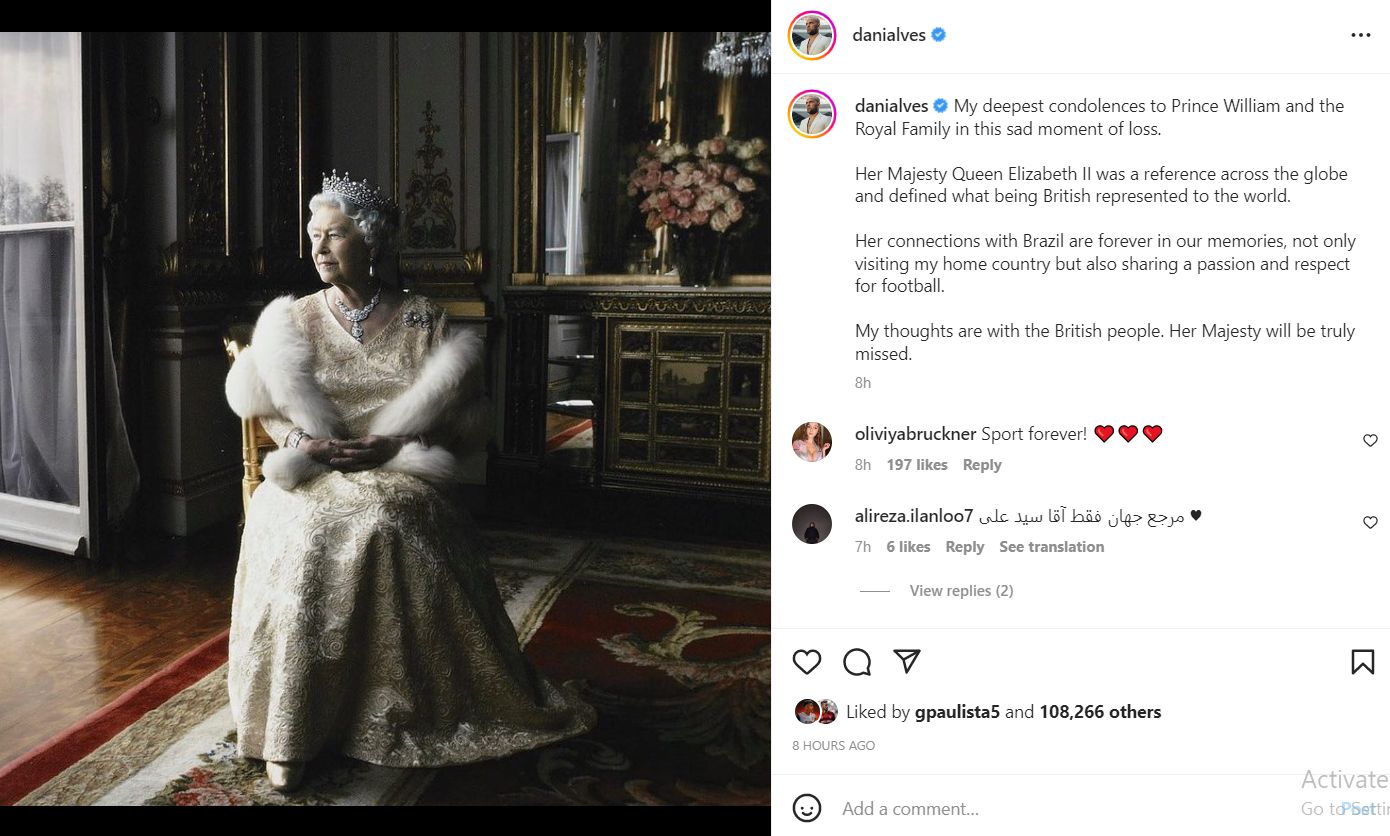 Dani Alves Queen tribute