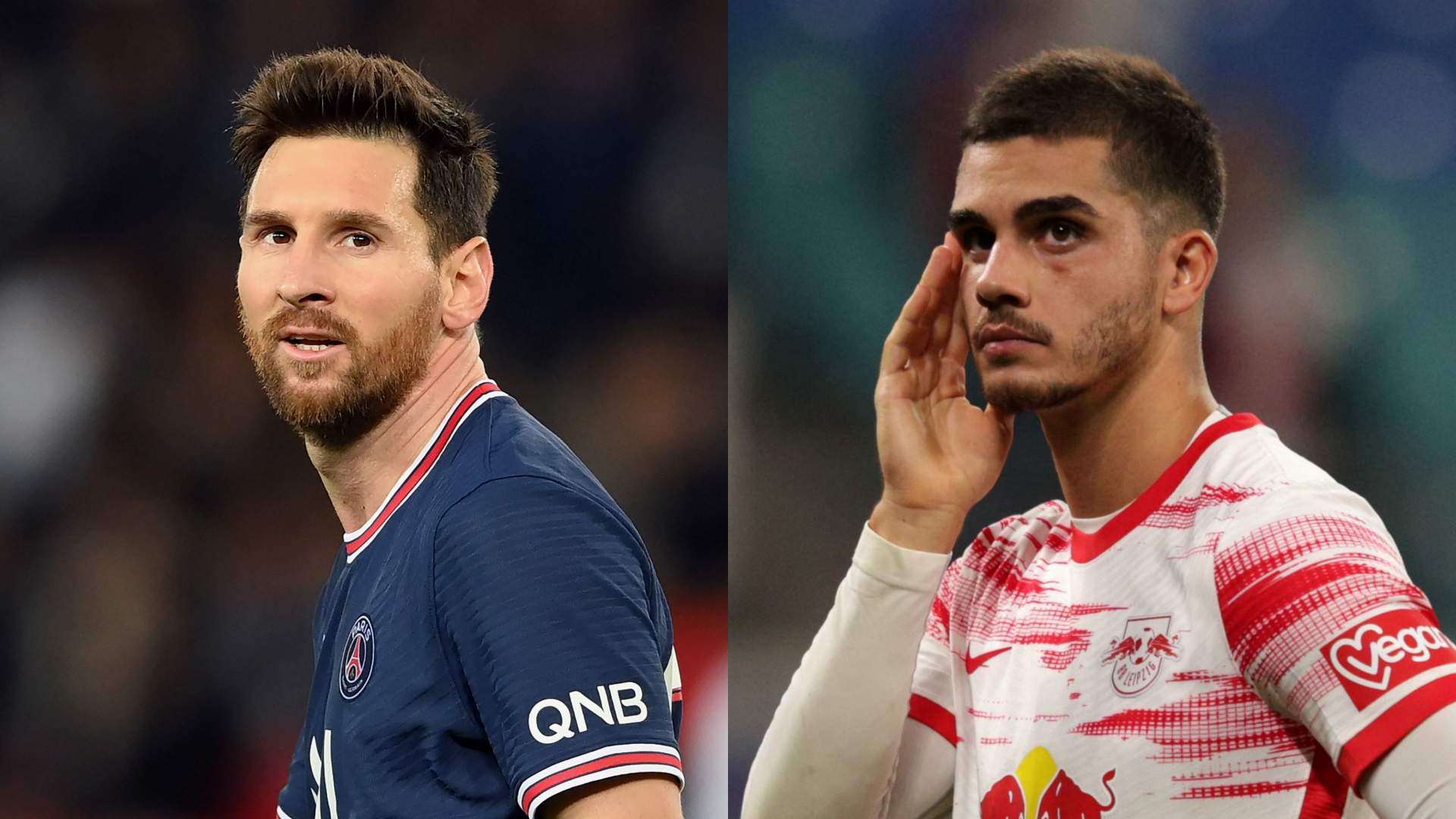 Lionel Messi PSG Andre Silva Leipzig