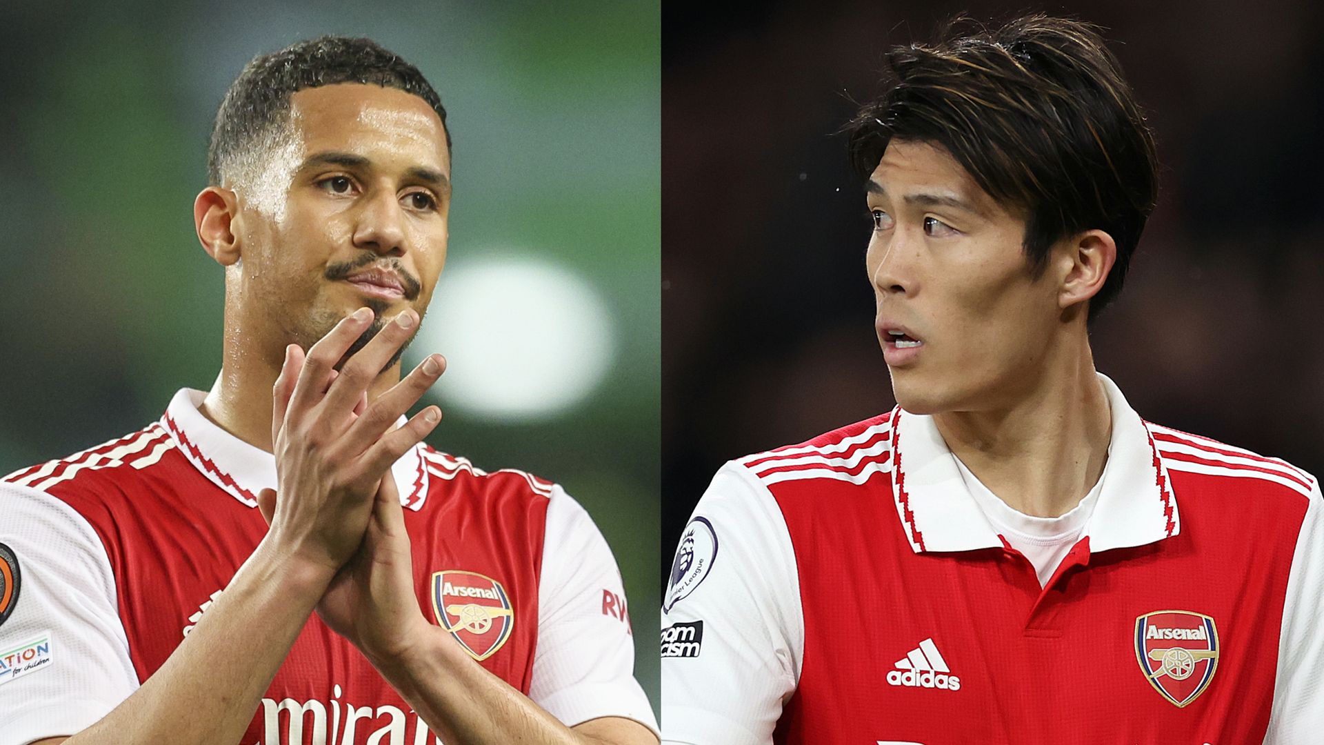 William Saliba Takehiro Tomiyasu