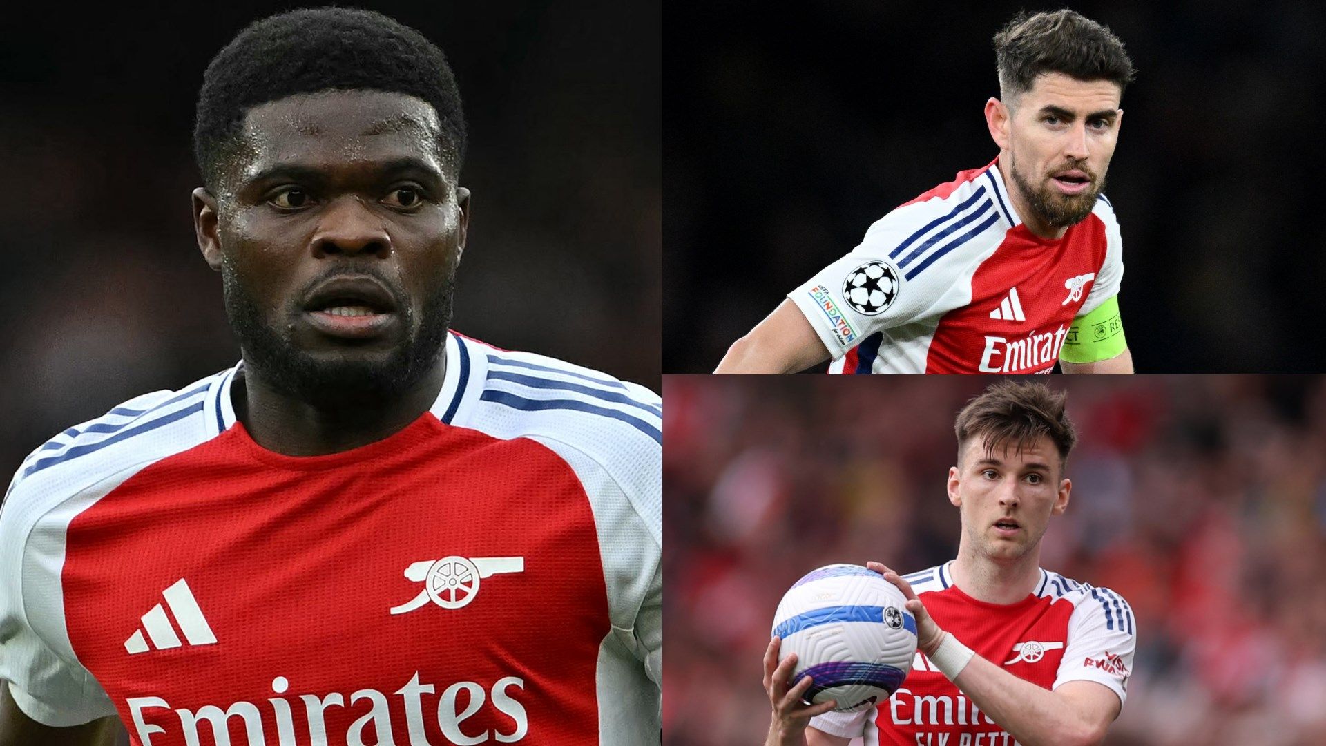 Thomas Partey, Jorginho, Kieran Tierney