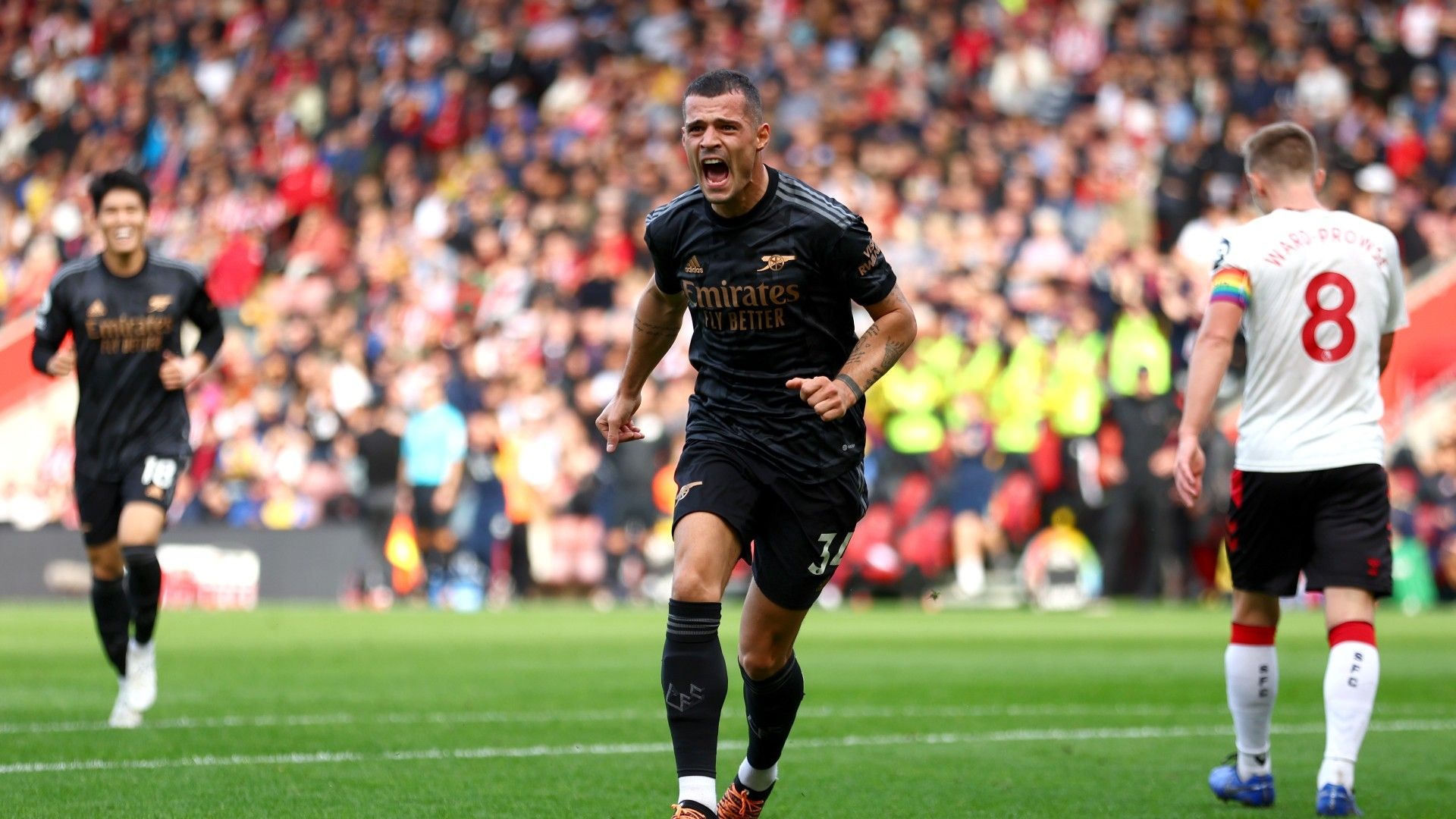 Granit Xhaka Arsenal Southampton 2022-23