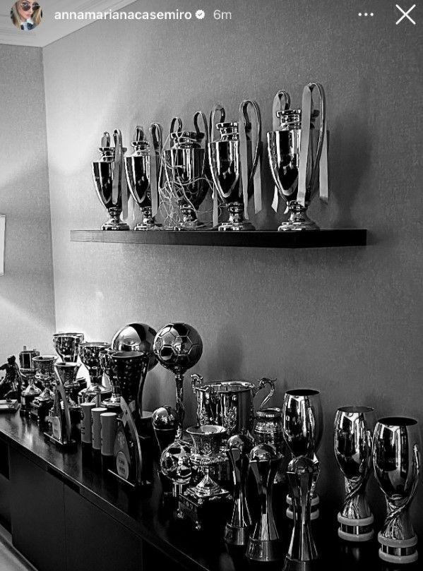Casemiro wife trophies