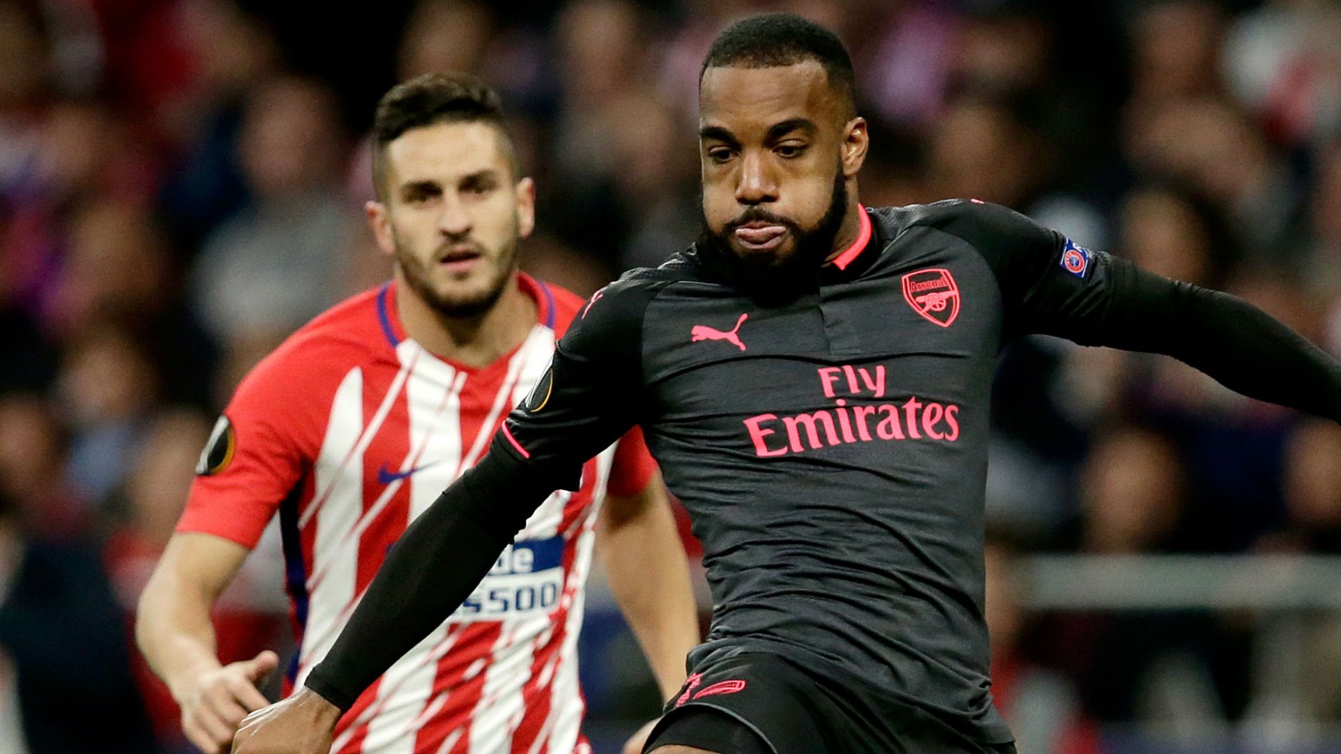 Alexandre Lacazette, Arsenal, Koke, Atletico Madrid