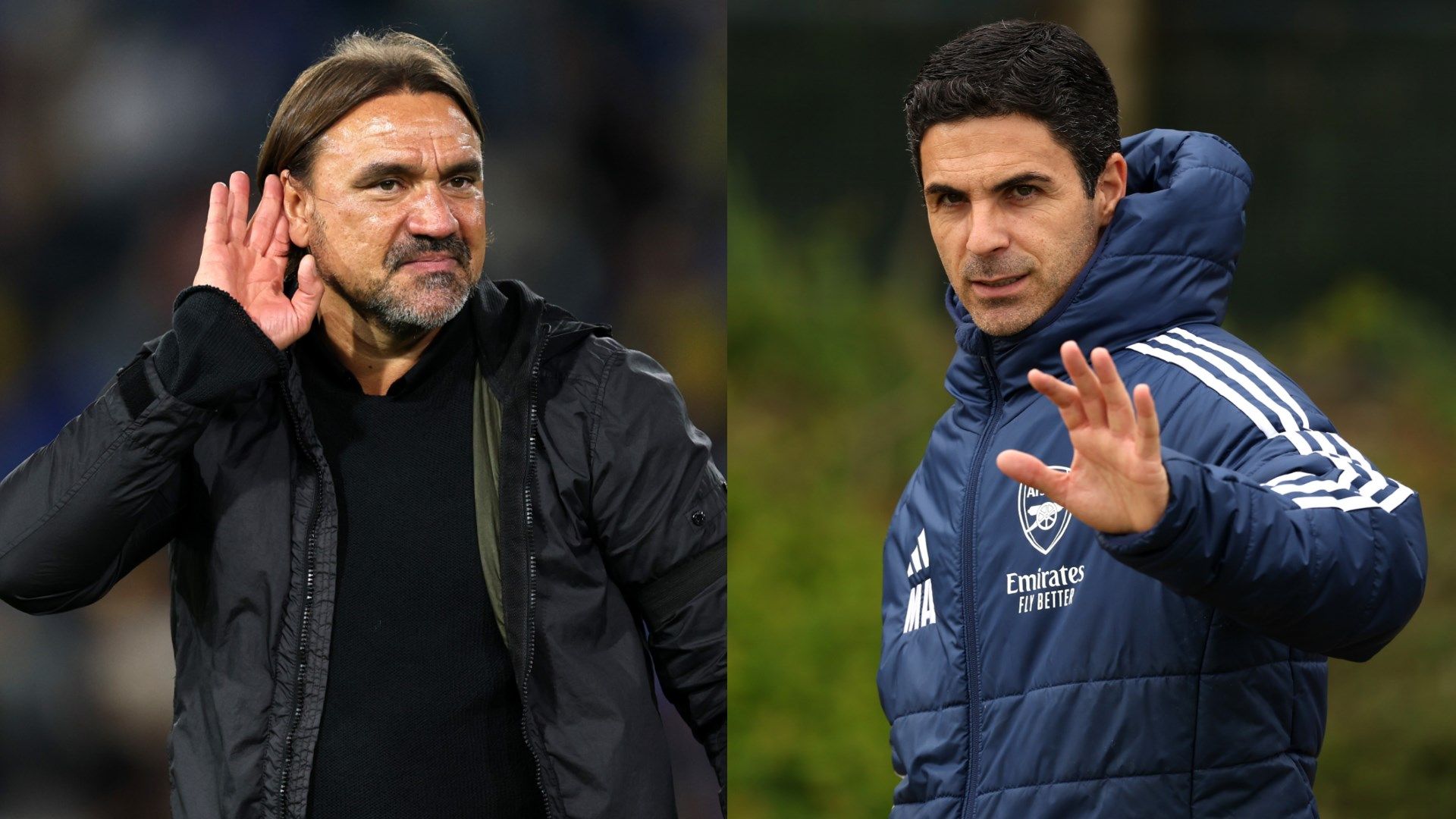 Daniel Farke Mikel Arteta Arsenal Leeds