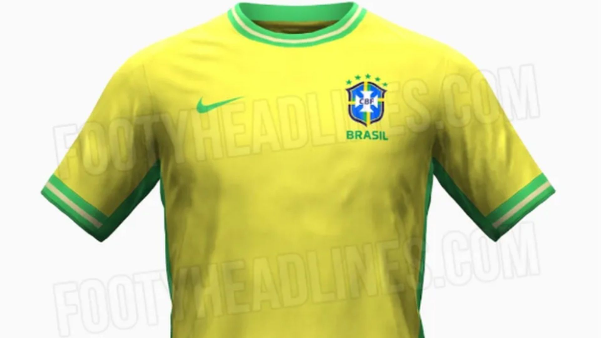Imagens vazadas da camisa 2024 da seleção brasileira