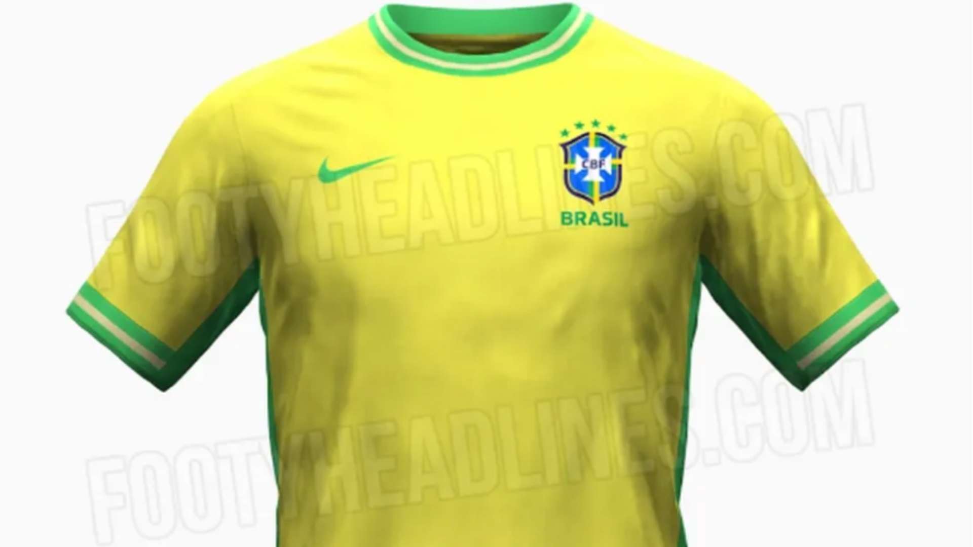 Imagens vazadas da camisa 2024 da seleção brasileira