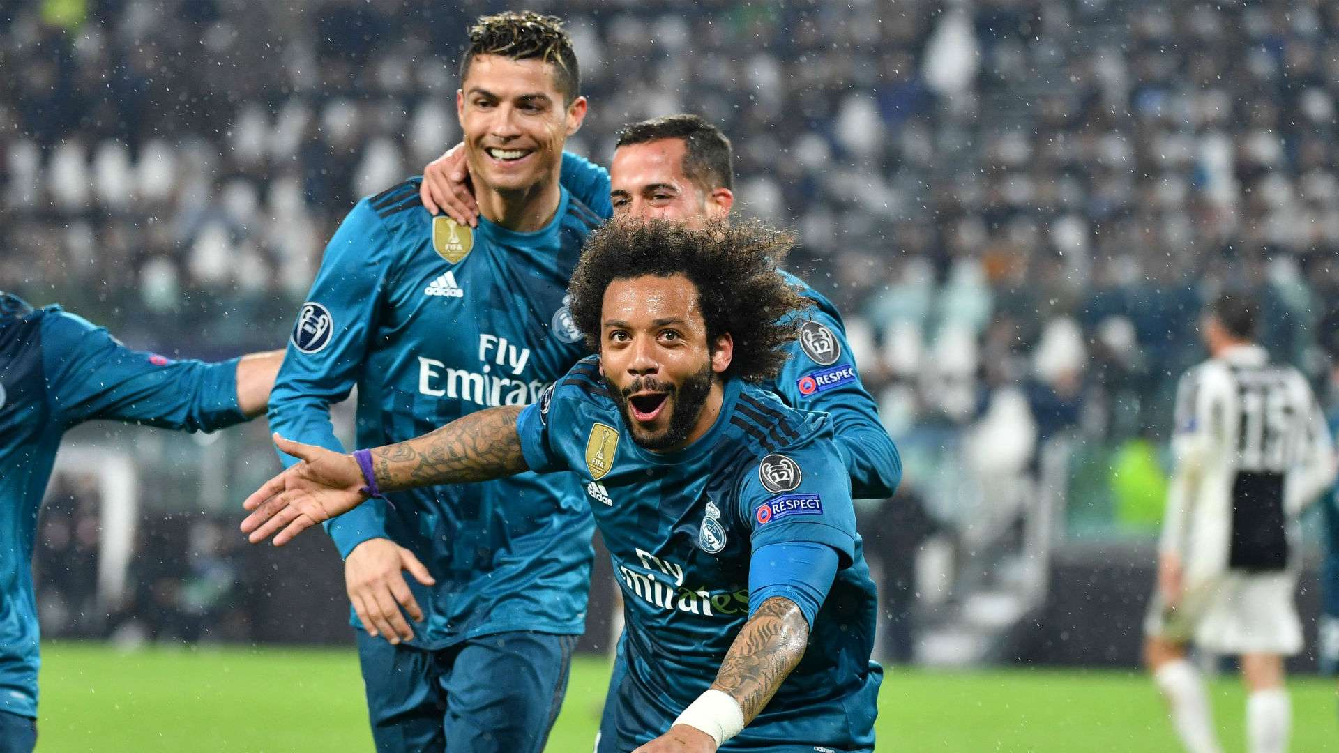 Marcelo Cristiano Ronaldo Lucas Vasquez Real Madrid Juventus Champions League  03 04 2018
