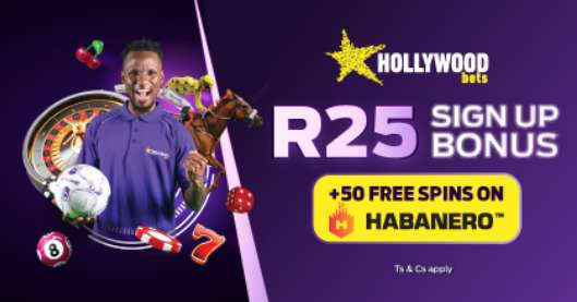 hollywoodbets welcome offer screensot