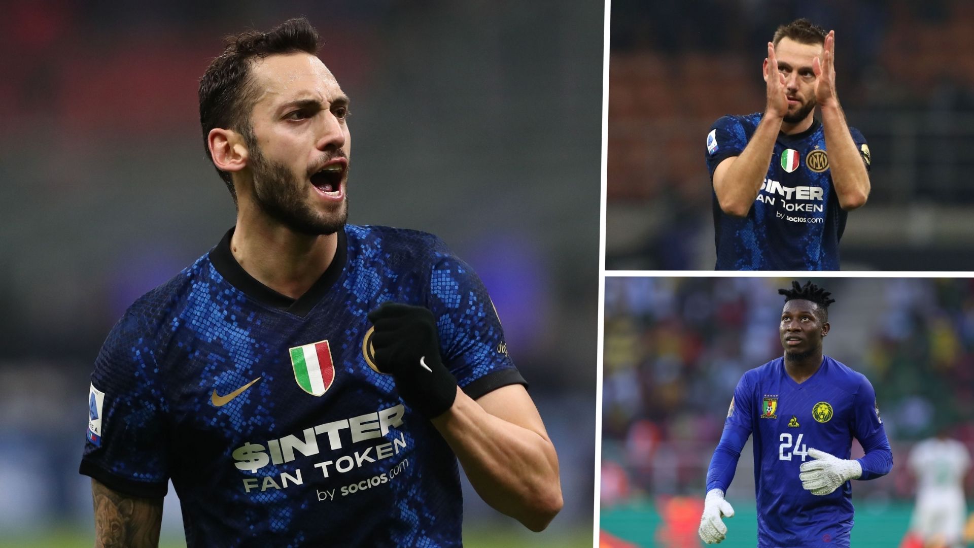 hakan calhanoglu Stefan De Vrij Andre Onana