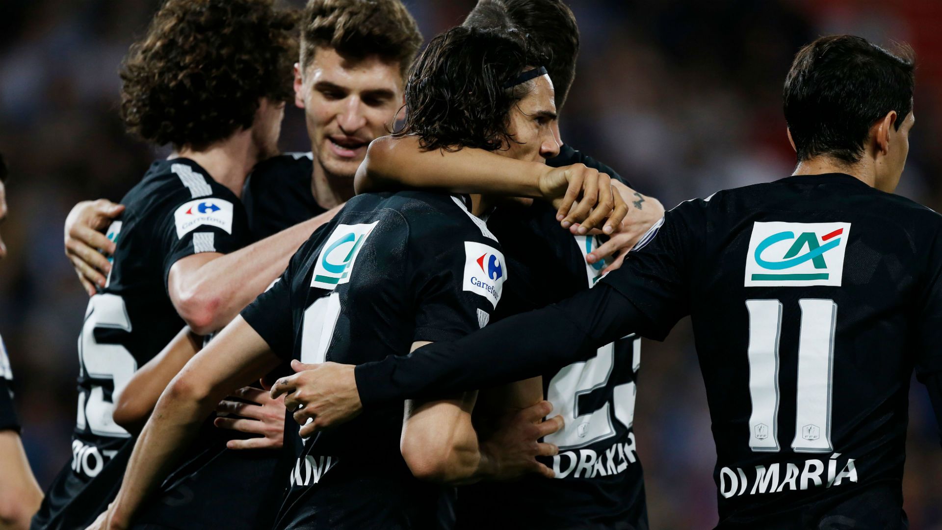 Thomas Meunier Edinson Cavani Caen PSG Coupe de France 18042018