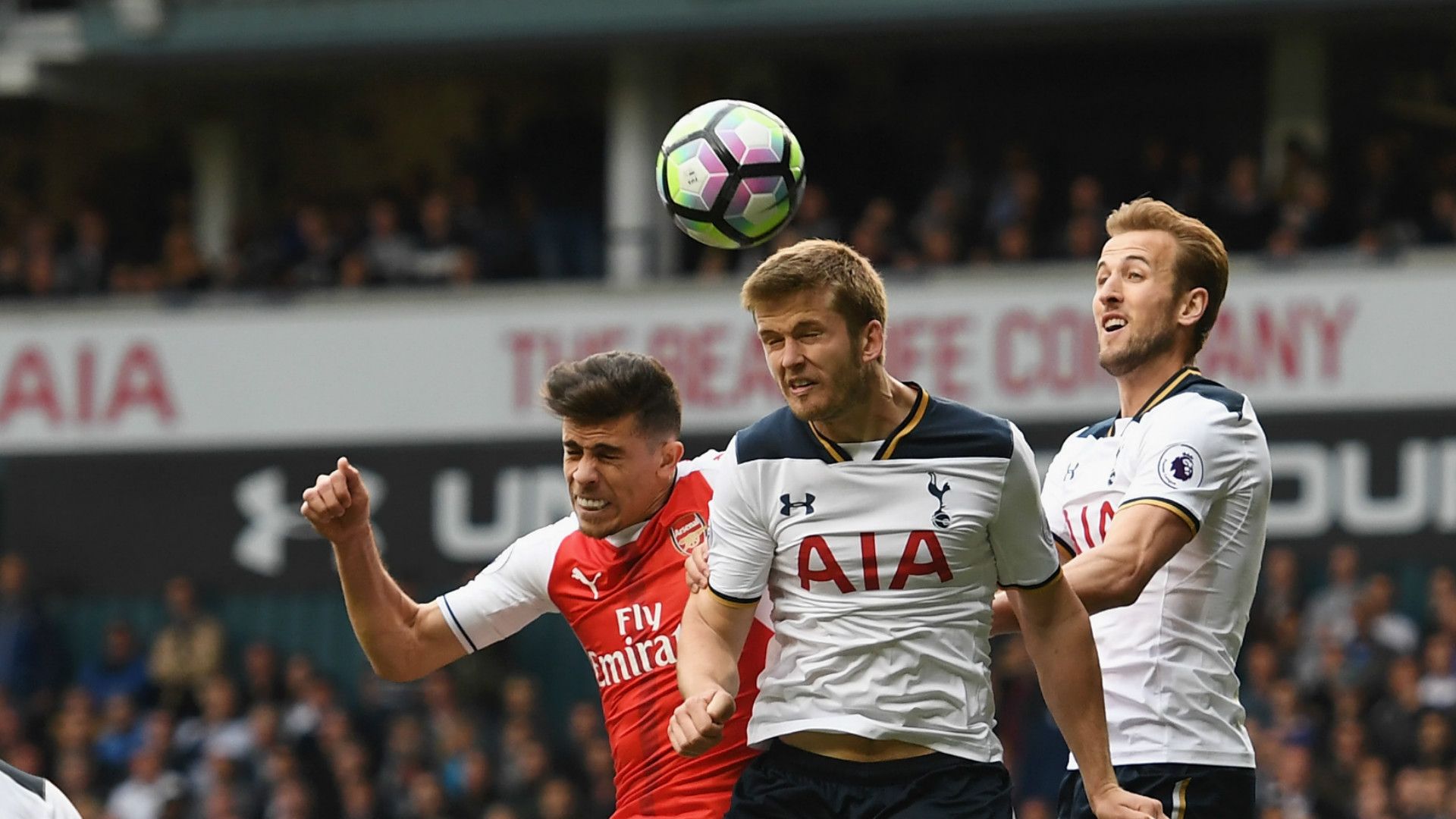 Gabriel Eric Dier Harry Kane Arsenal Tottenham 04032016