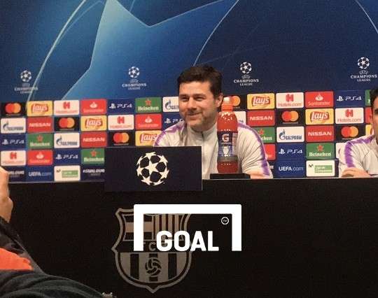 (2018/19시즌 UEFA챔피언스리그 조별예선 최종전을 앞두고 기자회견 중인 포체티노 감독. 사진=이하영 기자)