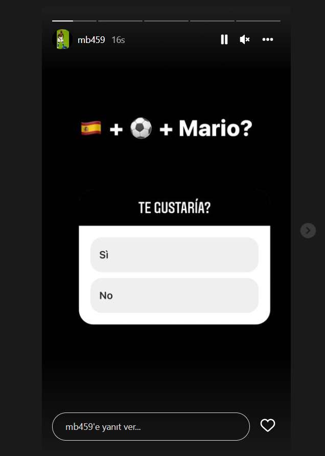 mario balotelli story Instagram 2022