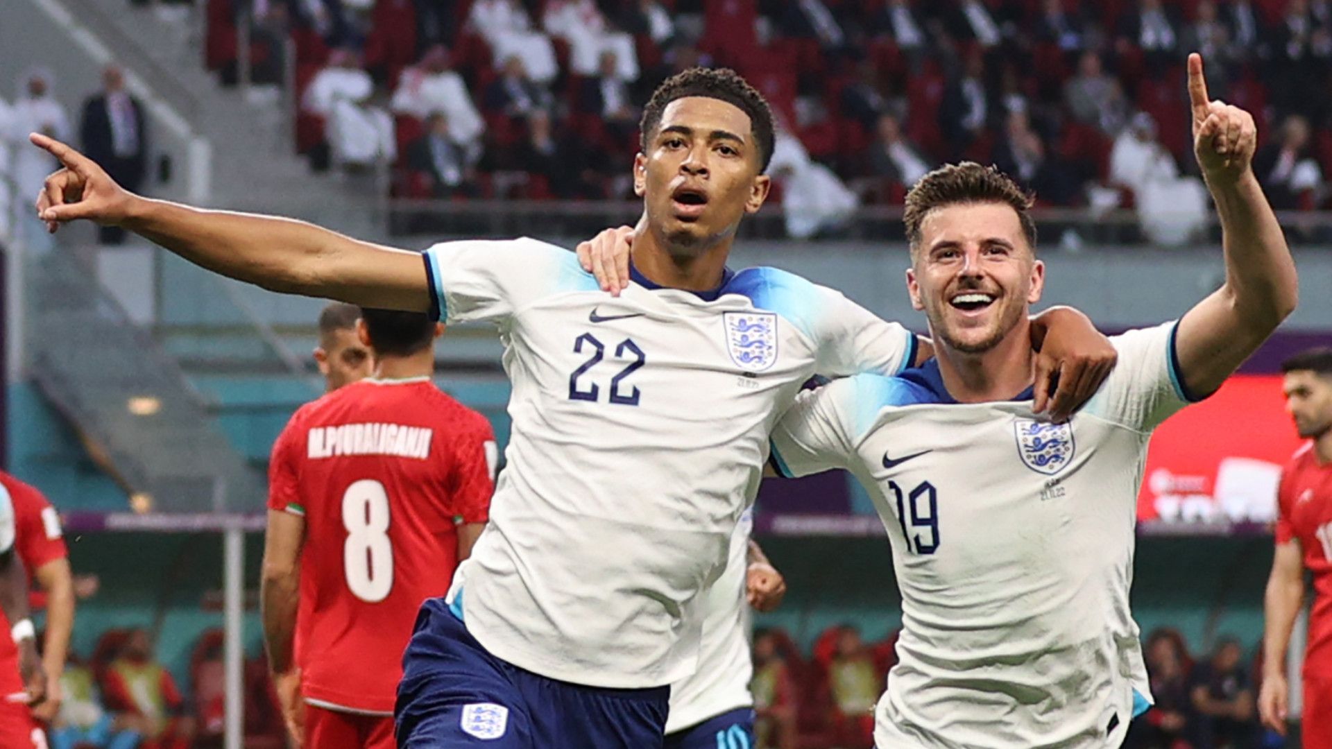 JUDE BELLINGHAM MASON MOUNT ENGLAND WORLD CUP 21112022