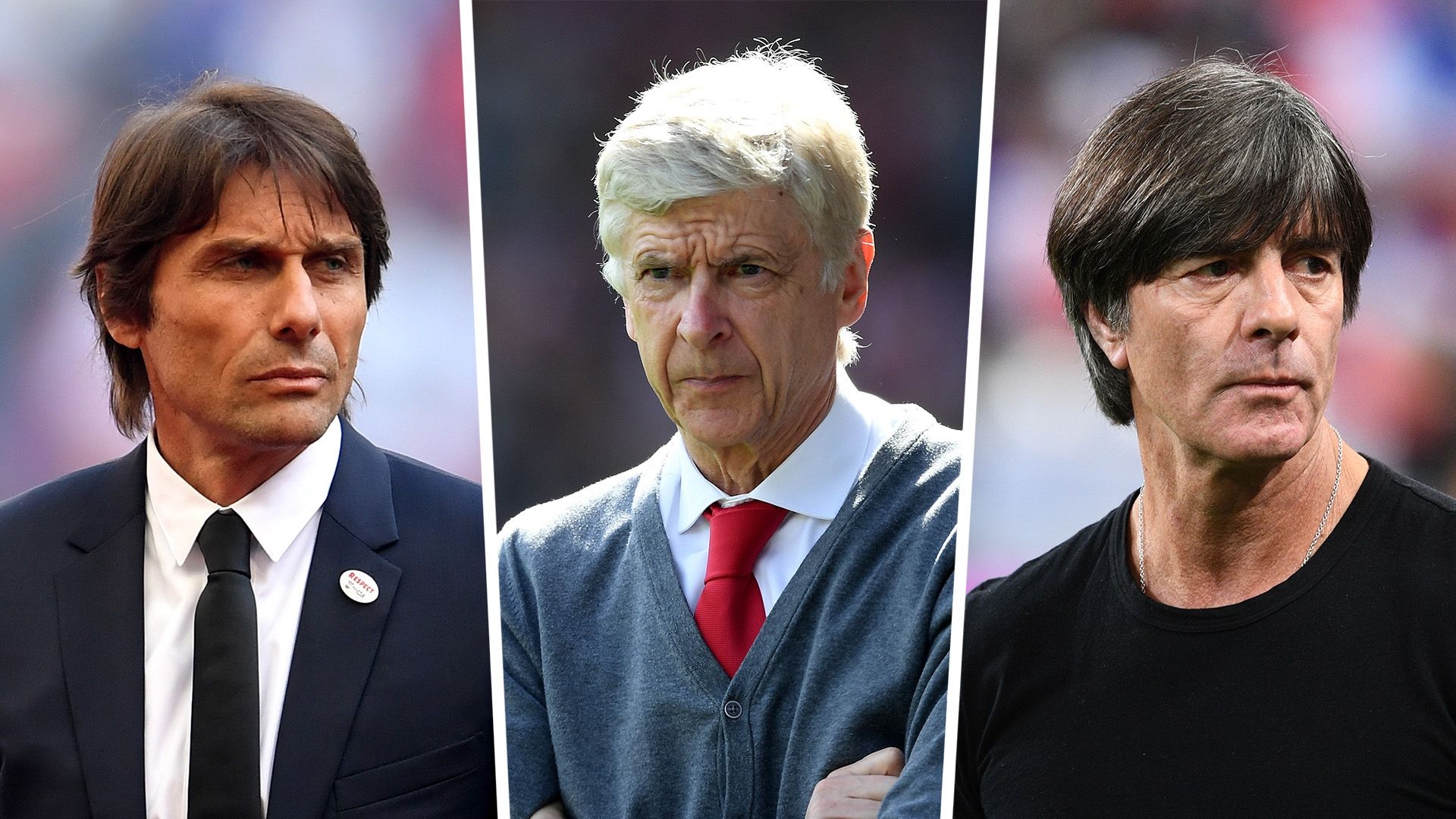 Antonio Conte Arsene Wenger Joachim Low
