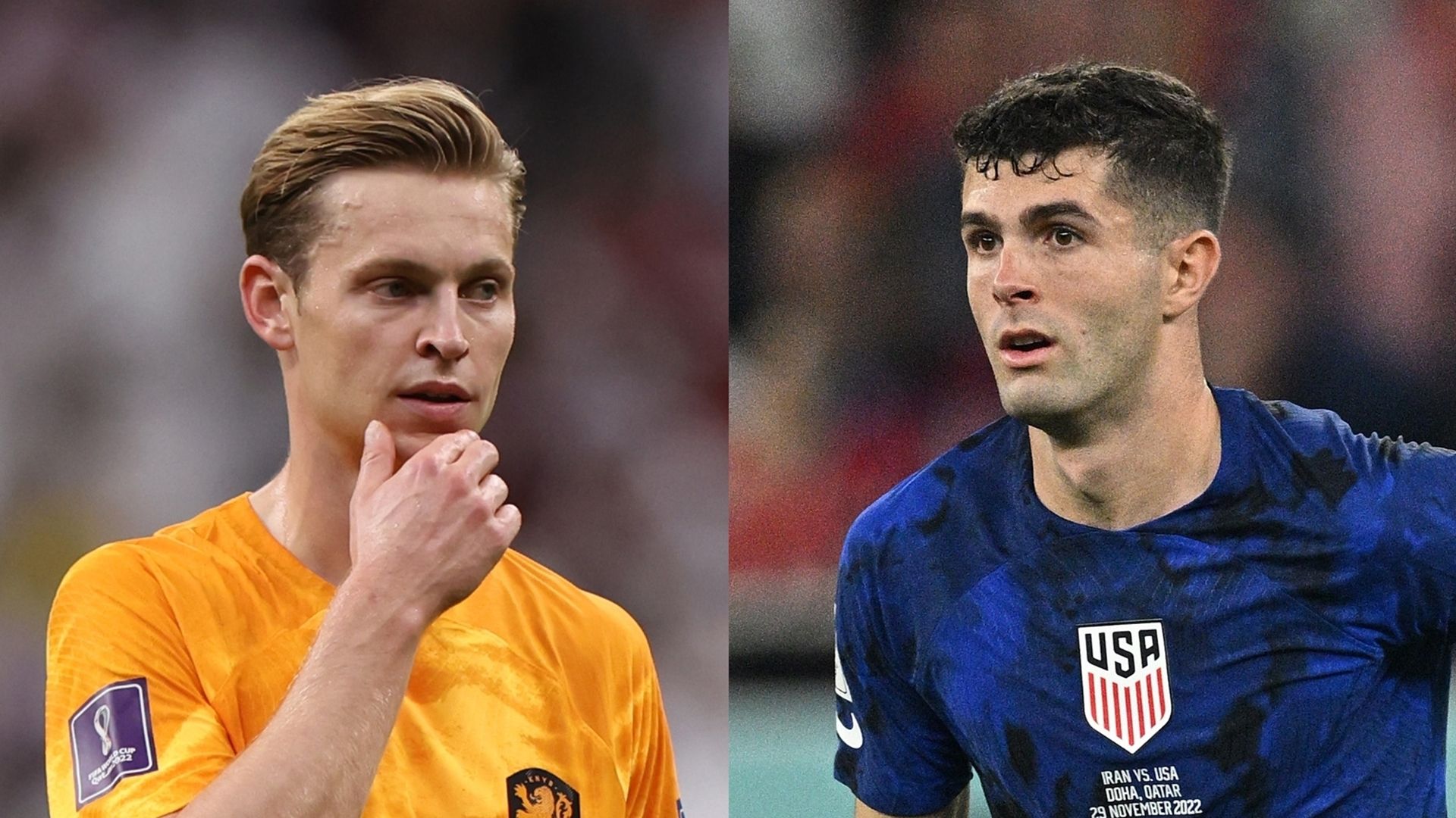 MP_Frenkie de Jong_Netherlands vs Christian Pulisic_USA