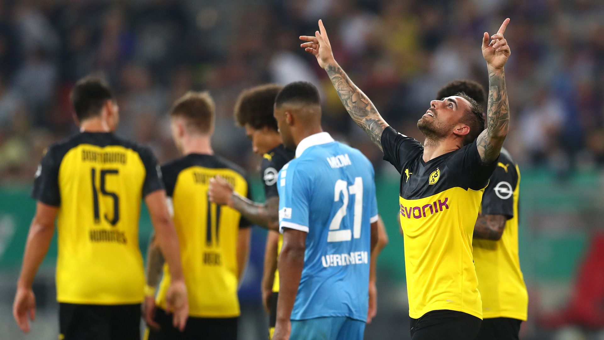Paco Alcacer KFC Uerdingen Borussia Dortmund BVB DFB-Pokal 09082019