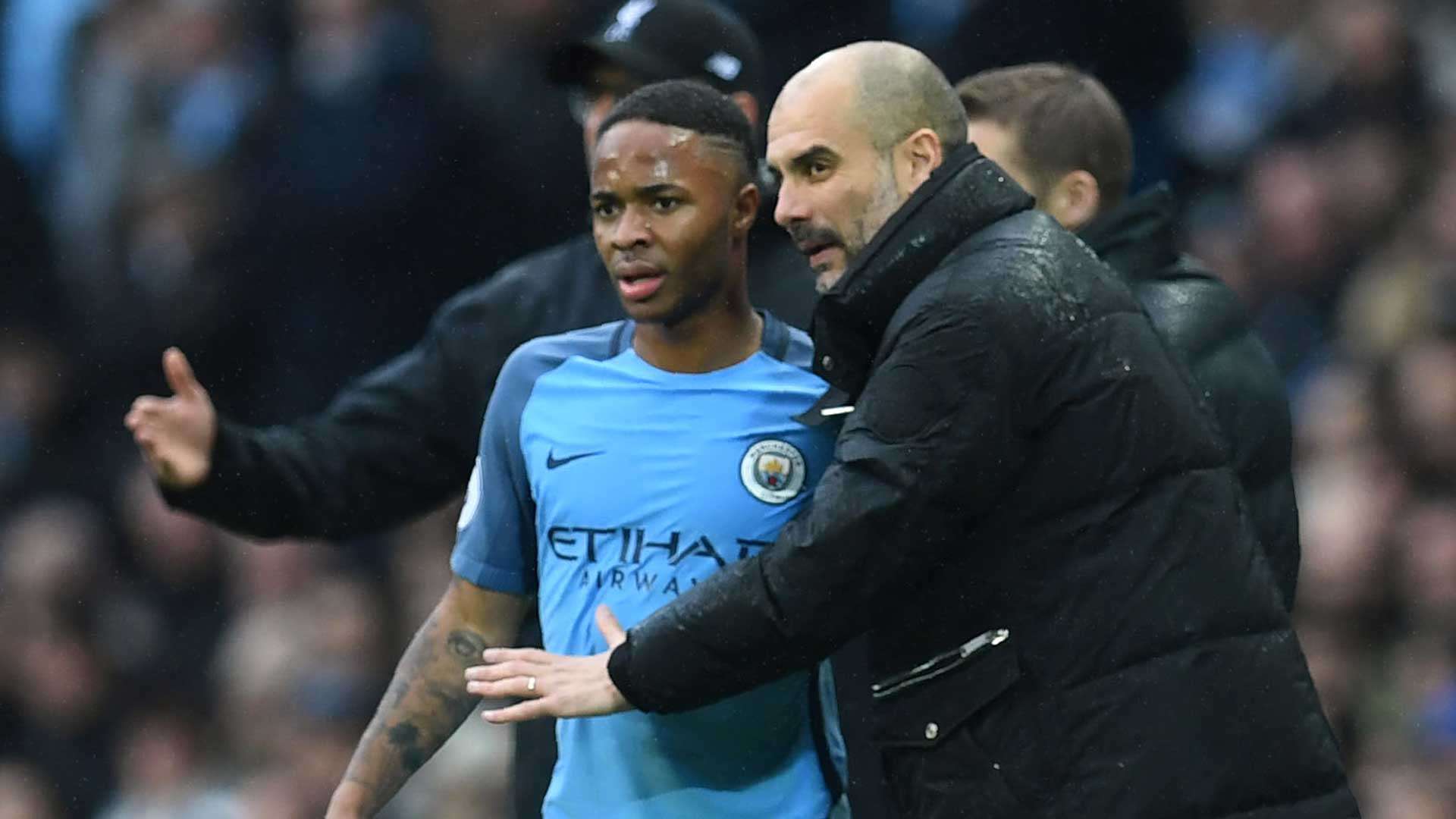 2018-08-05-Manchester City-Raheem Sterling-Pep Guardiola