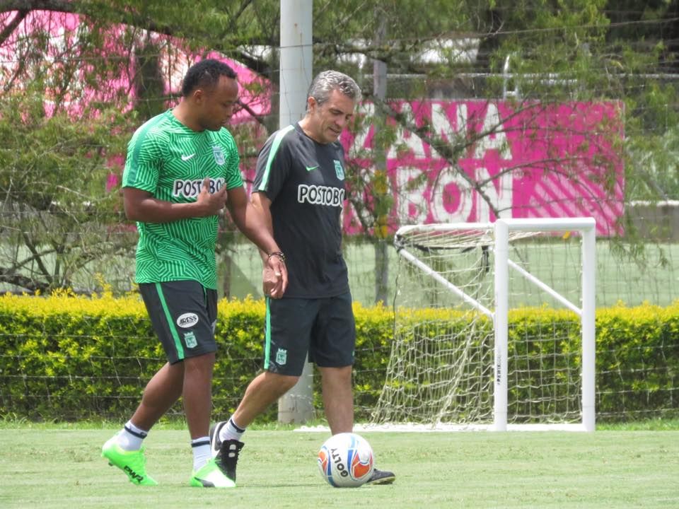 Camilo Zuñiga trainning with Atletico Nacional 2017
