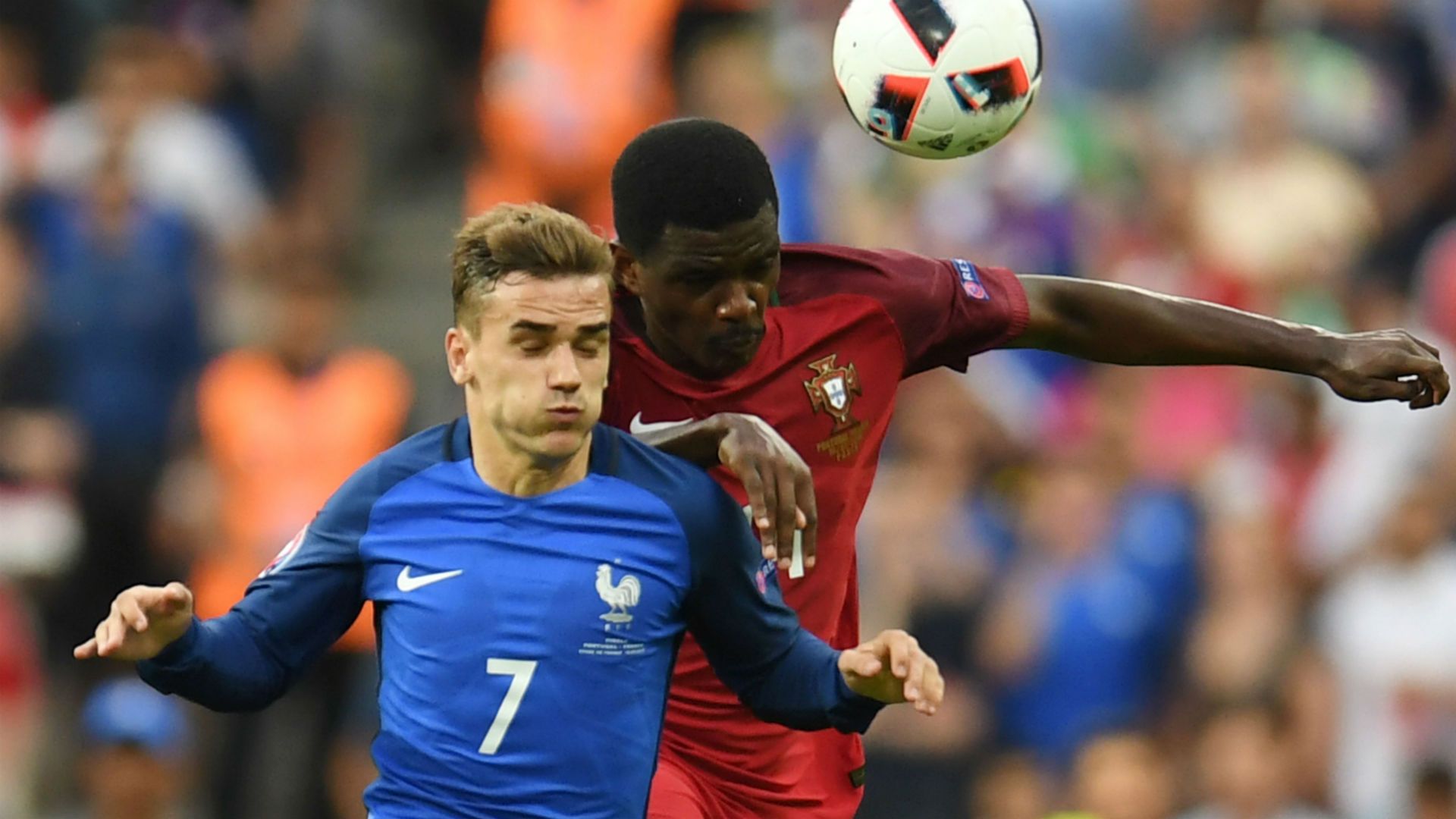 Antoine Griezmann William Carvalho Portugal France UEFA Euro 10072016