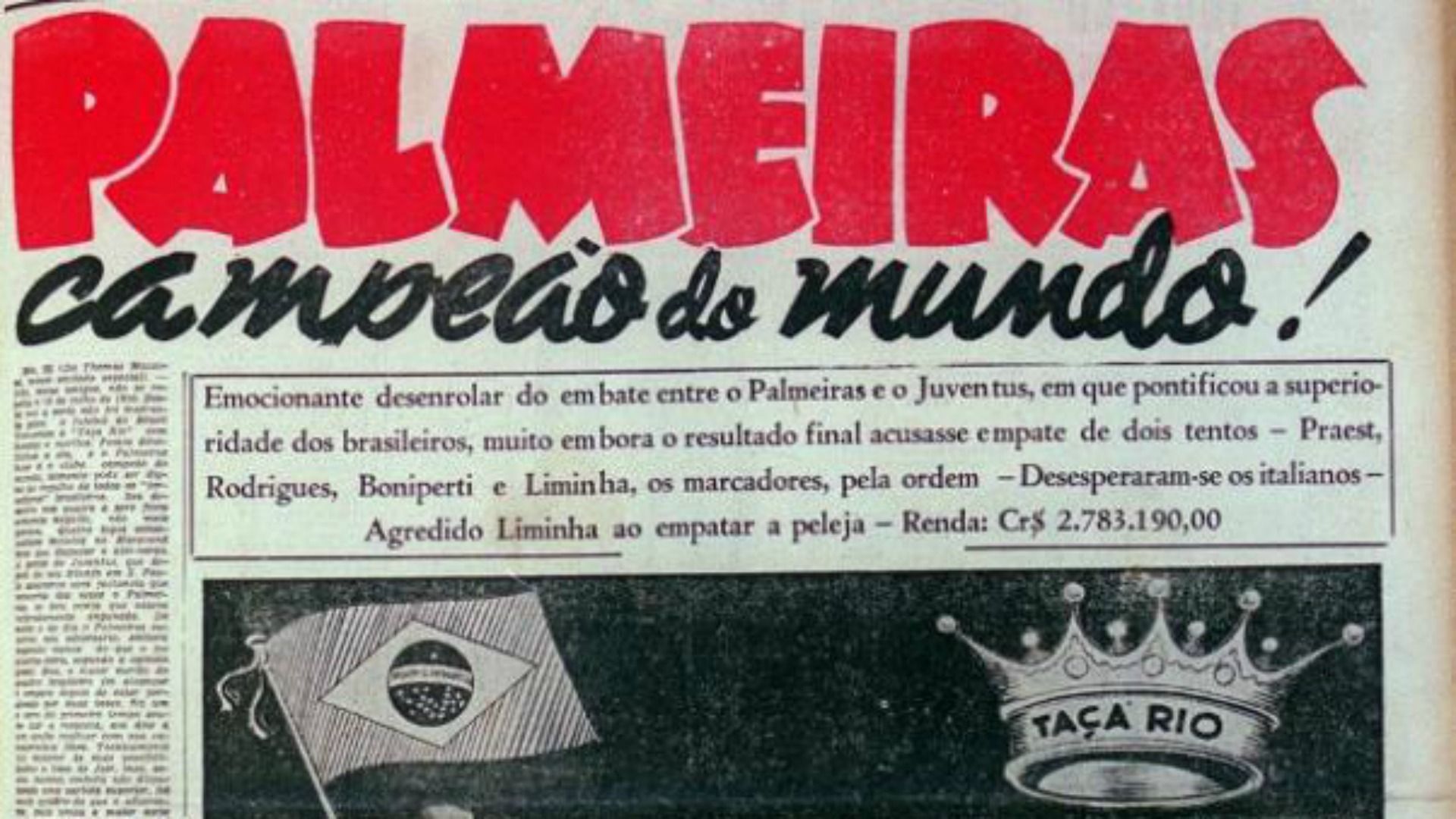 palmeiras copa rio 1951