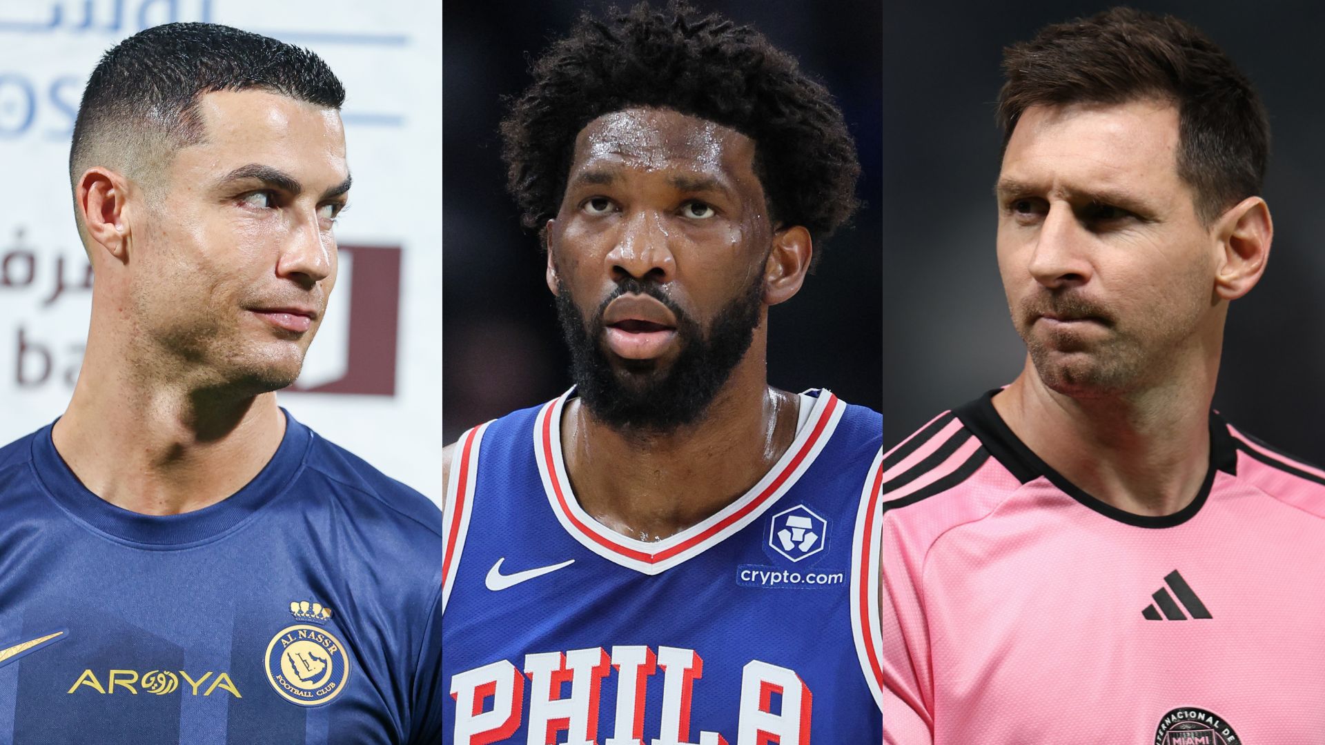 Cristiano Ronaldo Joel Embiid Lionel Messi