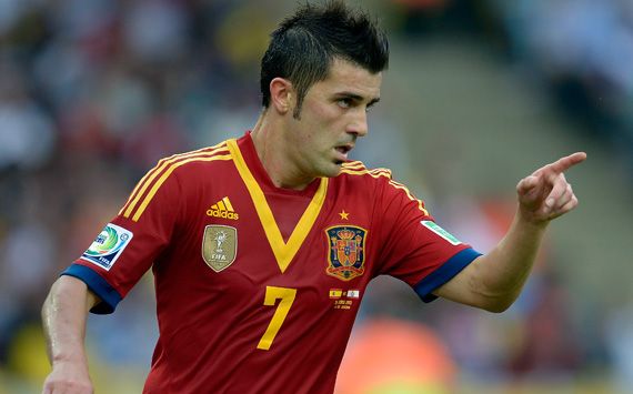 David Villa Spain Confederations Cup