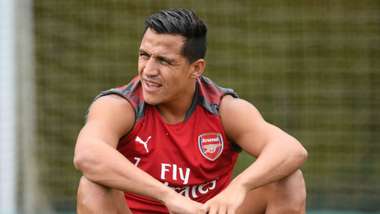 Primer entrenamiento de Alexis Sánchez en Arsenal 01082017