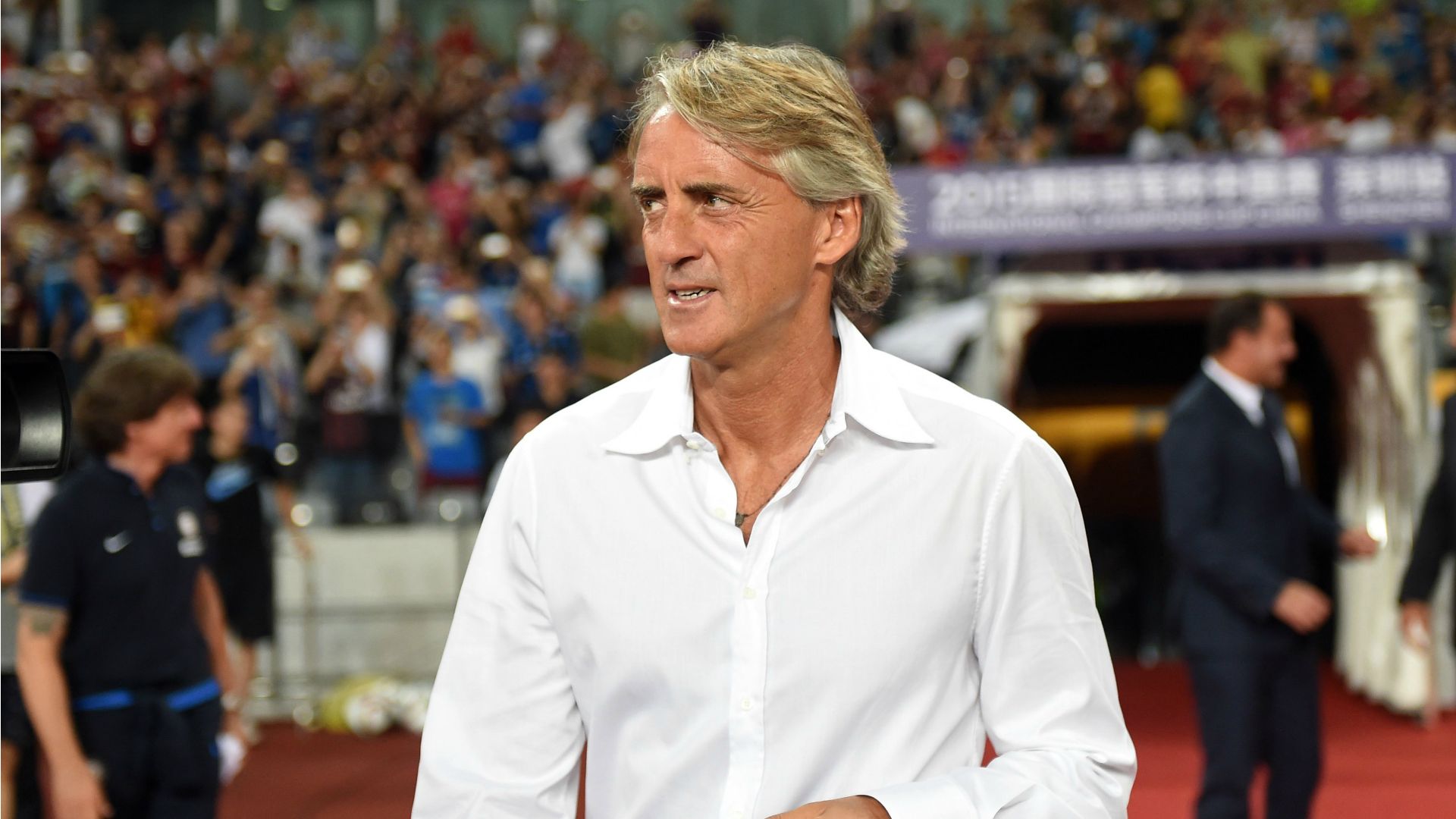 Roberto Mancini Milan Inter friendly match 25072015