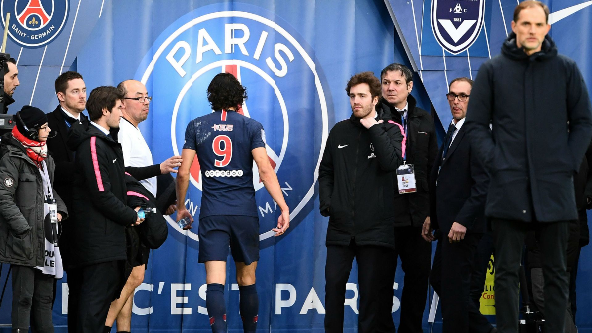 Thomas Tuchel Edinson Cavani PSG Bordeaux Ligue 1 09022019