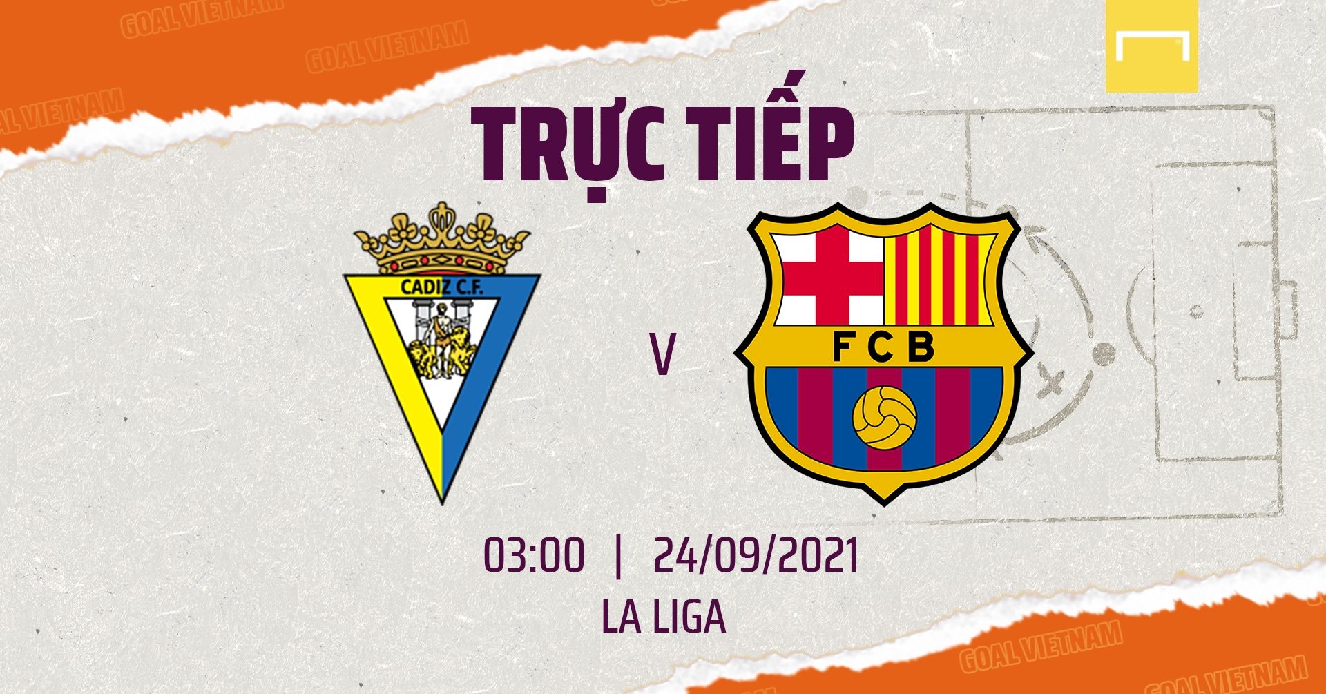 Live Cadiz vs Barcelona 2021/22 La Liga GFX