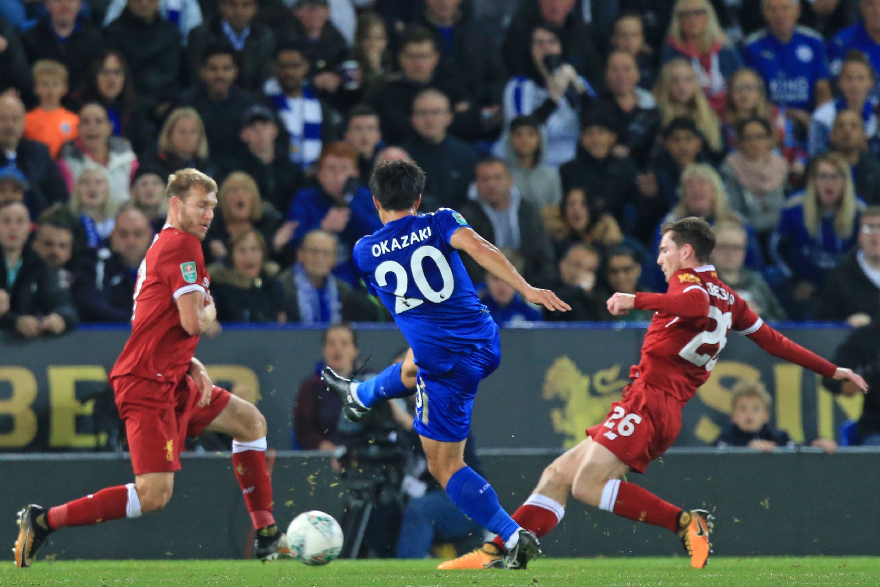 Shinji Okazaki - Leicester City v Liverpool