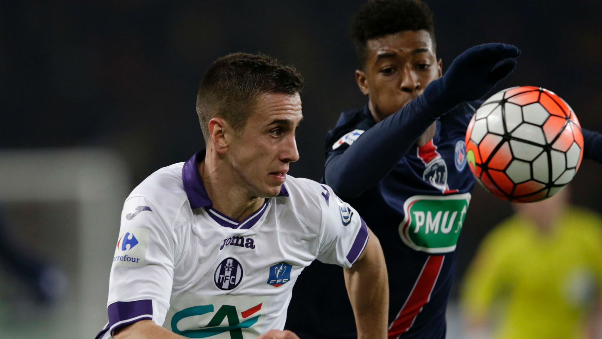 Aleksandar Pesic Presnel Kimpembe PSG Toulouse Coupe de France 19012015