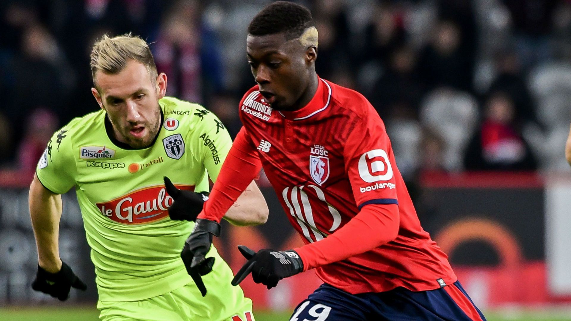 Flavien Tait Nicolas Pepe Lille Angers Ligue 1 24022018