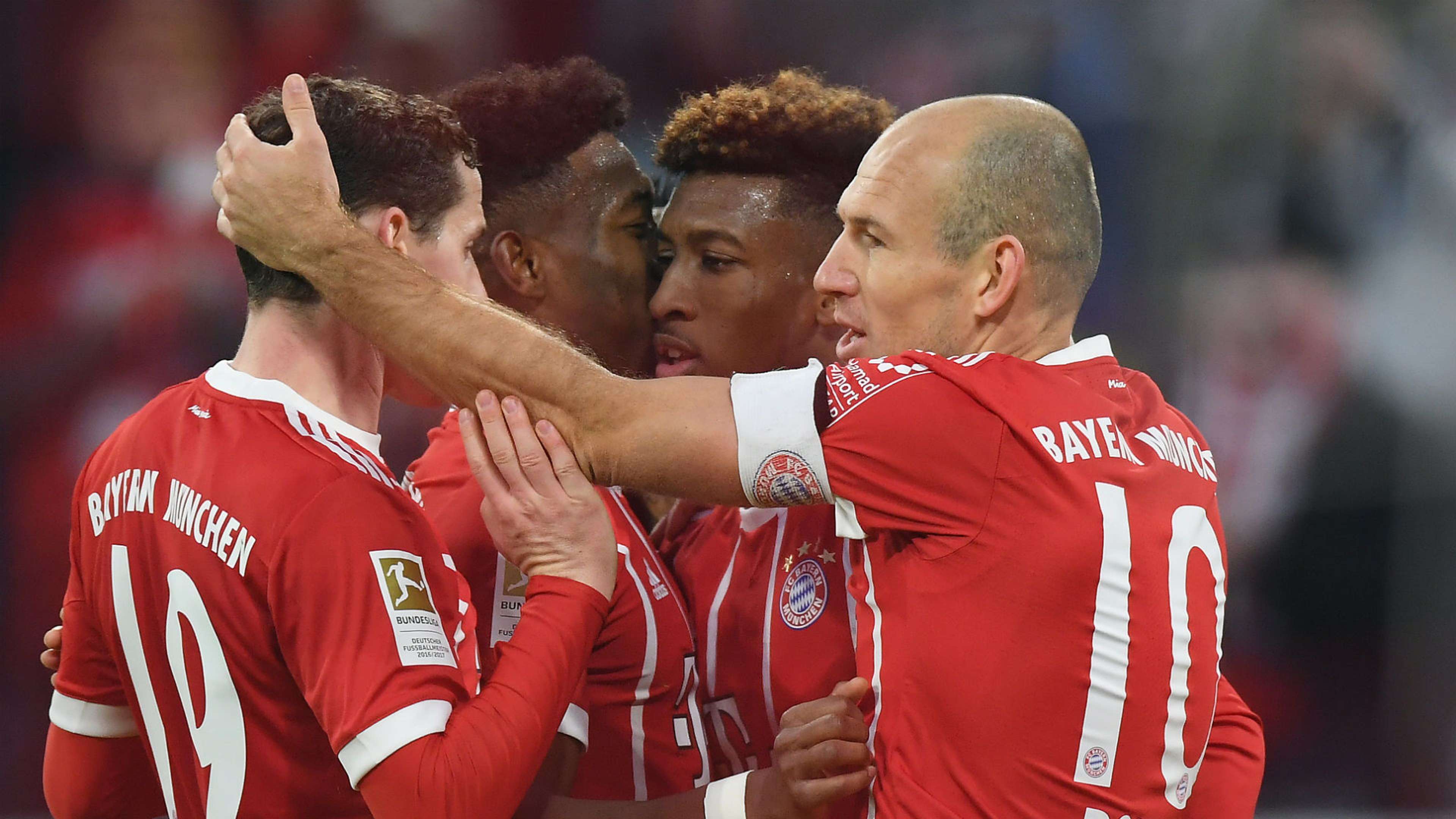Sebastian Rudy Arjen Robben David Alaba Kingsley Coman Bayern Munich