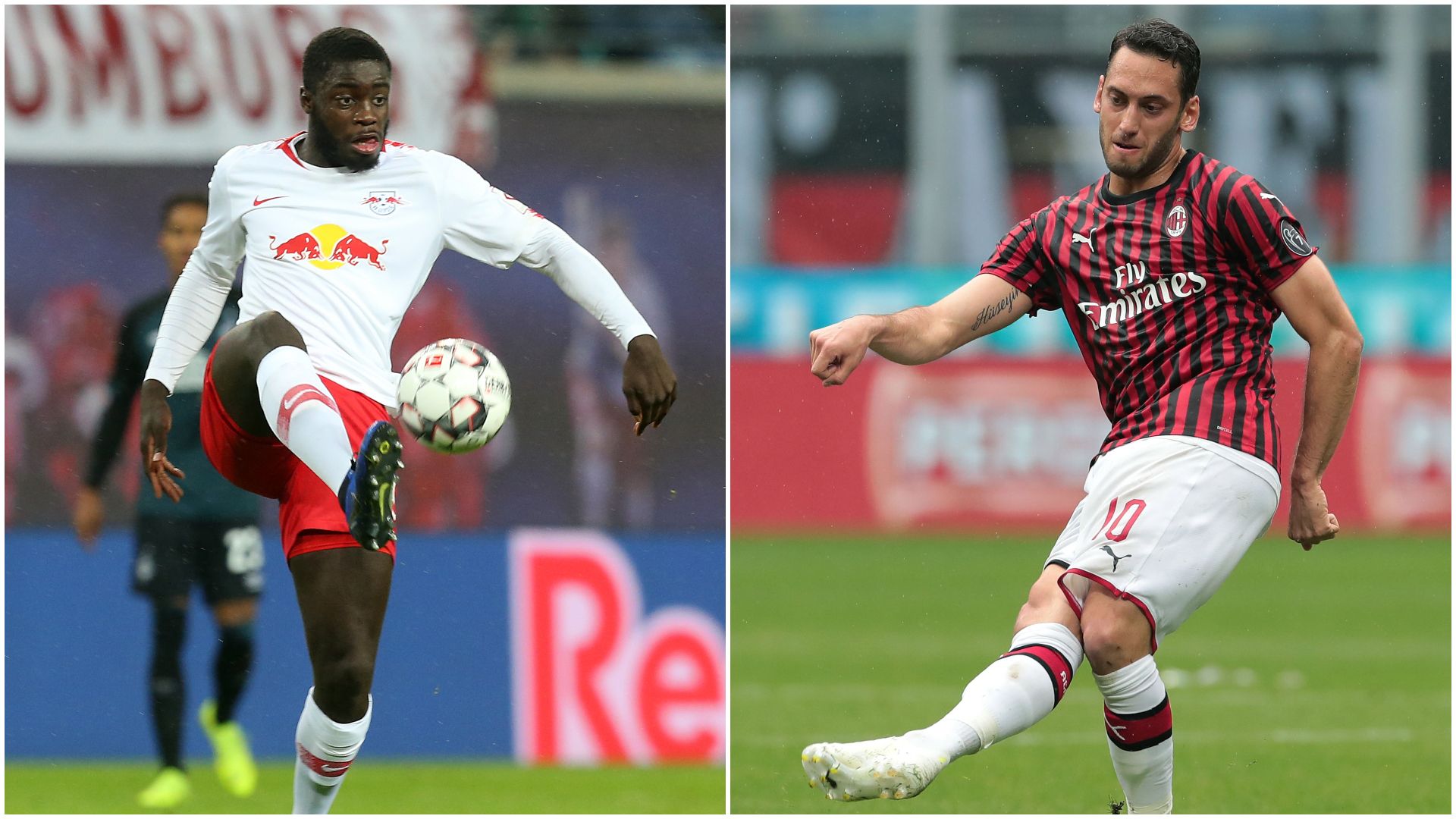 Upamecano Calhanoglu Lipsia Milan