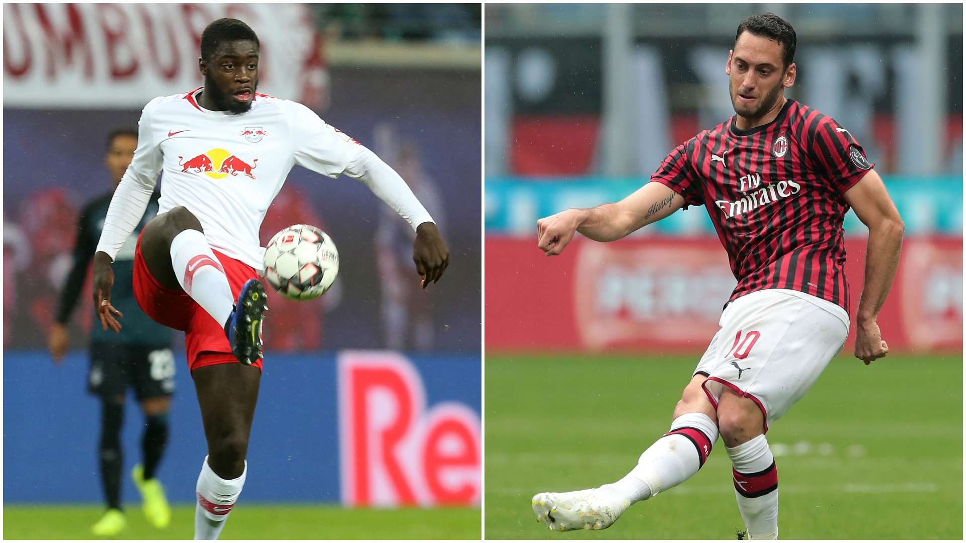 Upamecano Calhanoglu Lipsia Milan