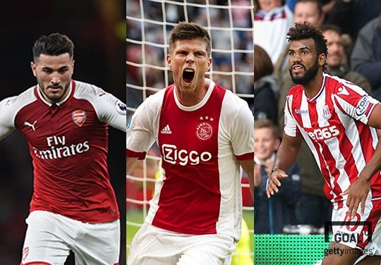 Sead Kolasinac & Klaas-Jan Huntelaar & Eric Maxim Choupo-Moting