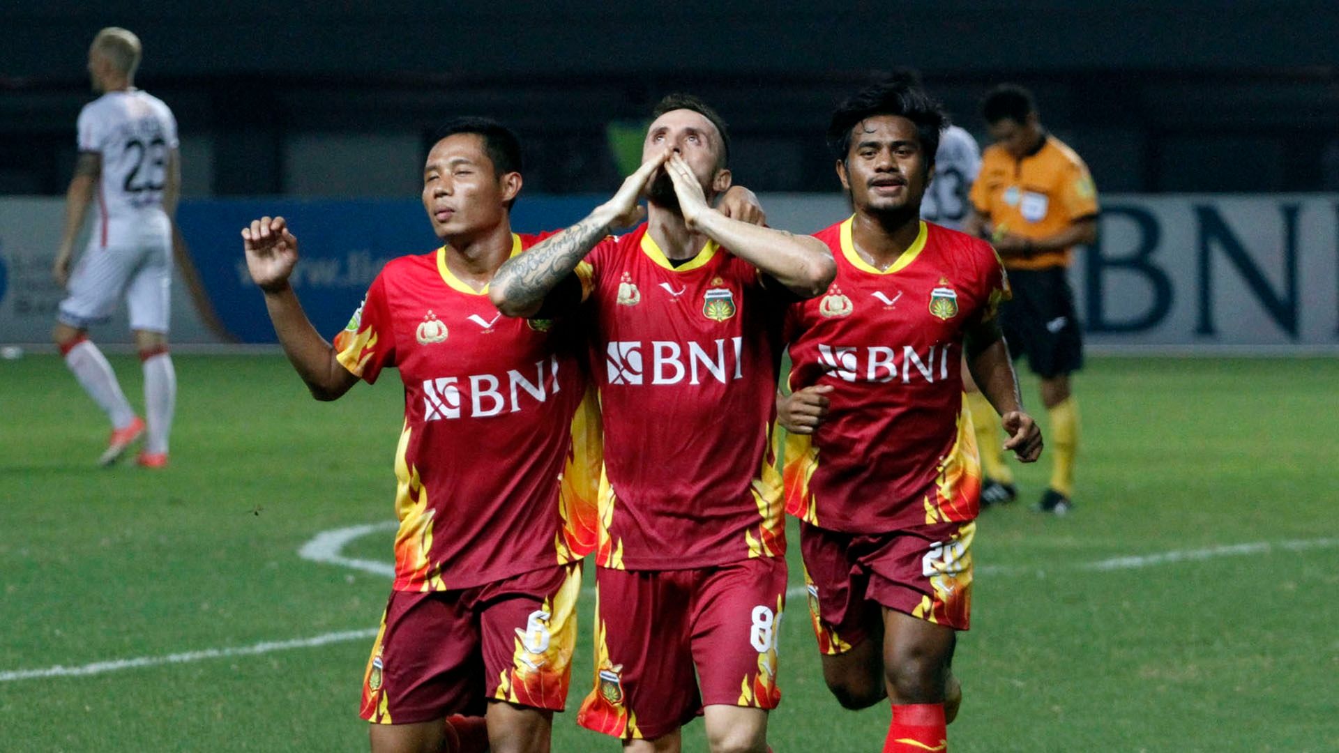 Evan Dimas Ilham Udin Paulo Sergio - Selebrasi Bhayangkara FC