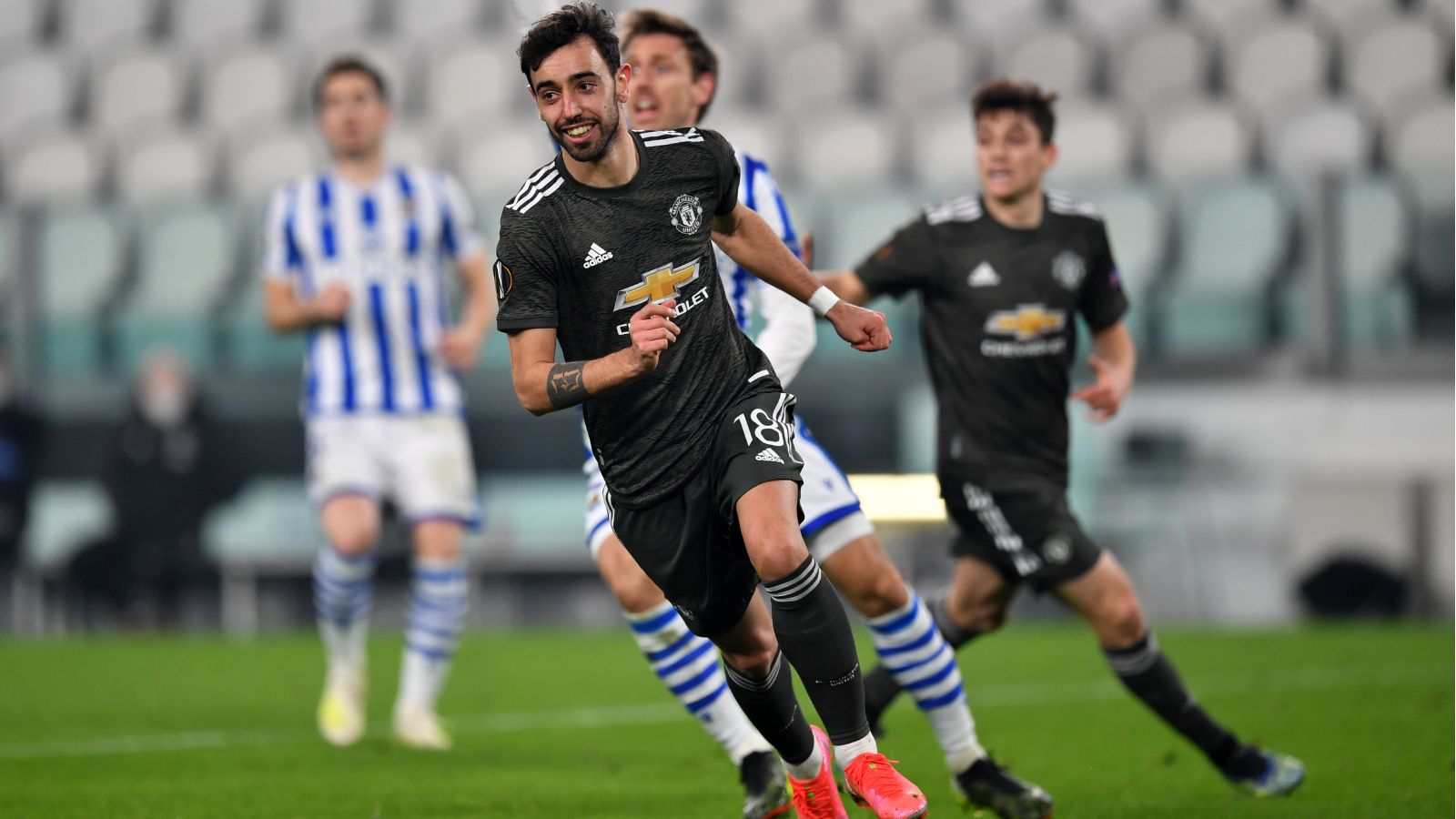 Bruno Fernandes Real Sociedad Manchester United Europa League